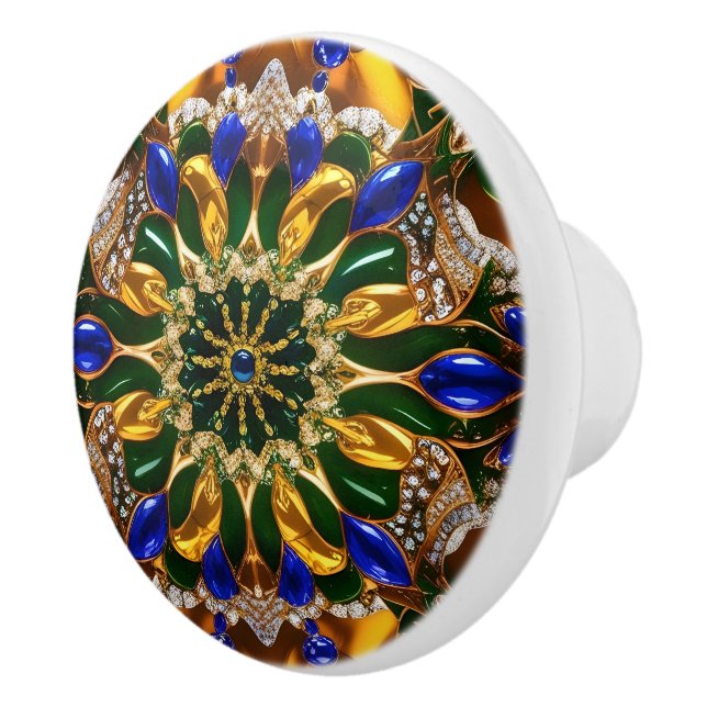 Knapp med brasiliansk Färg Knopp (Höger)