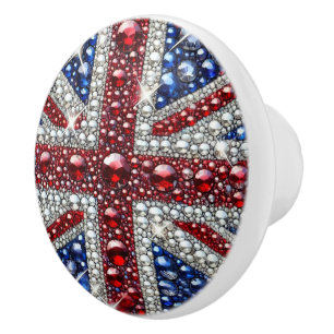 Knapp med brittisk Färg Knopp