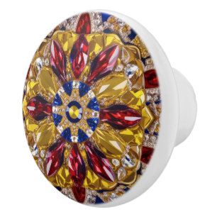 Knapp med colombianska Färg Knopp