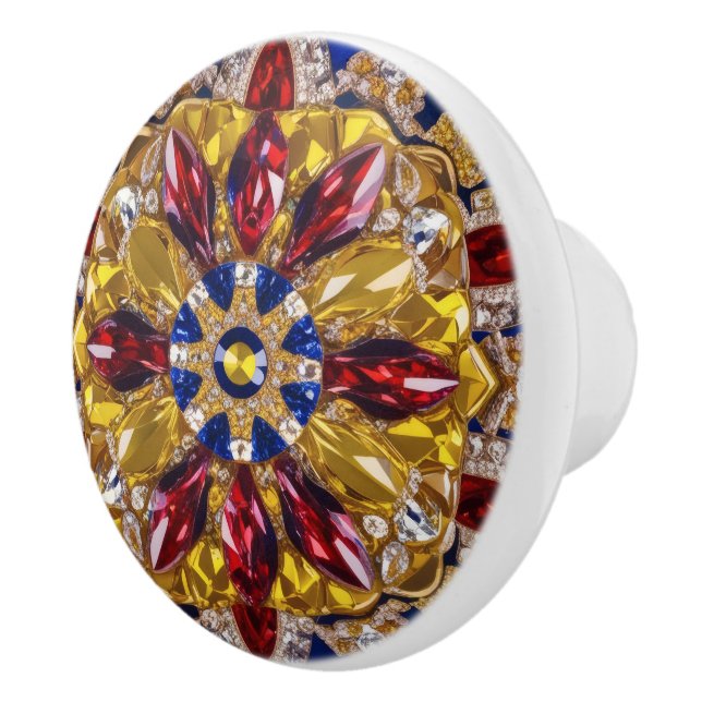 Knapp med colombianska Färg Knopp (Höger)