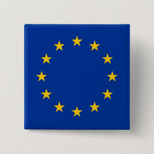 Knapp med EU:s Flagga