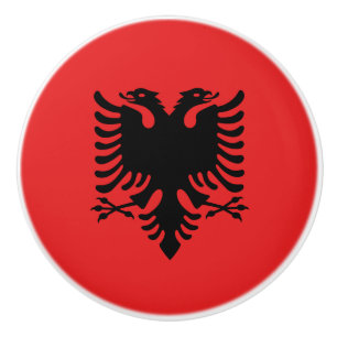 Knapp med flagga av Albanien Knopp