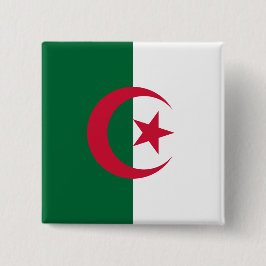 Knapp med Flagga av Algeriet