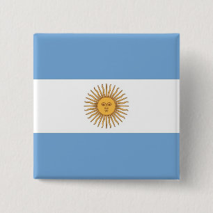 Knapp med Flagga av Argentina