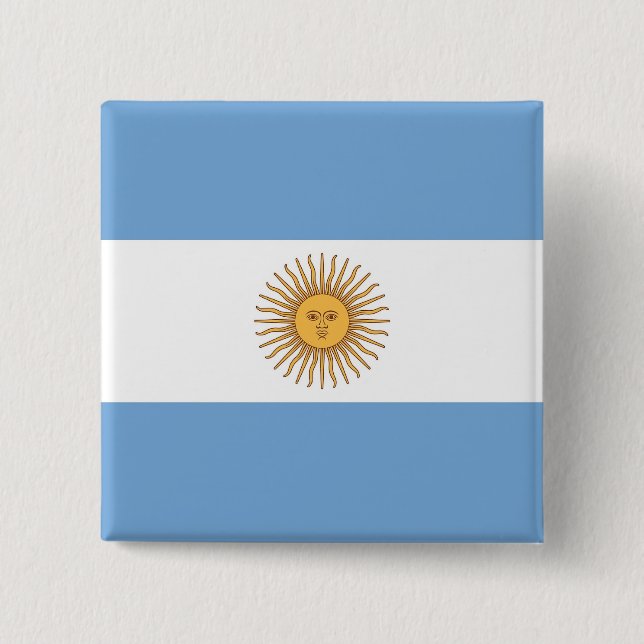 Knapp med Flagga av Argentina (Framsida)