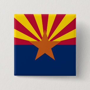 Knapp med Flagga av Arizona