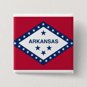 Knapp med Flagga av Arkansas