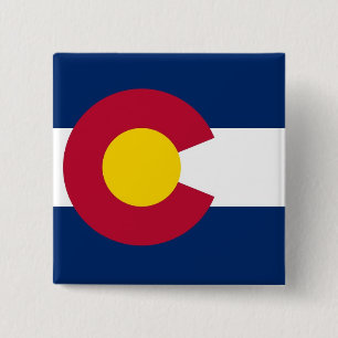 Knapp med Flagga av Colorado