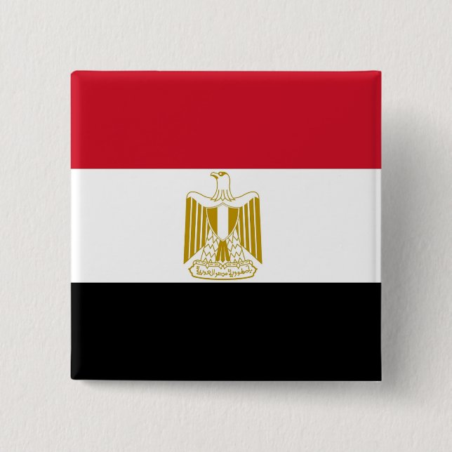 Knapp med Flagga av Egypten (Framsida)