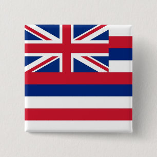 Knapp med Flagga av Hawaii