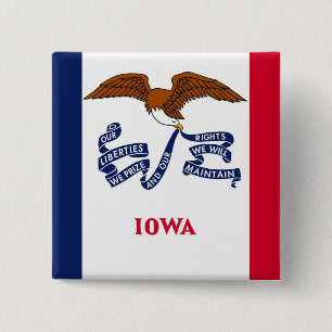 Knapp med Flagga av Iowa