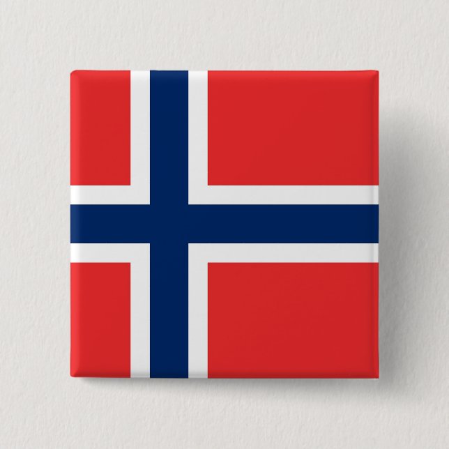 Knapp med Flagga av Norge (Framsida)