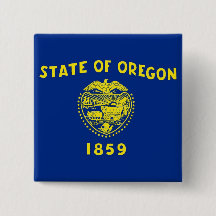 Knapp med Flagga av Oregon