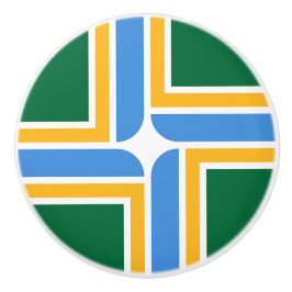 Knapp med flagga av Portland, USA Knopp