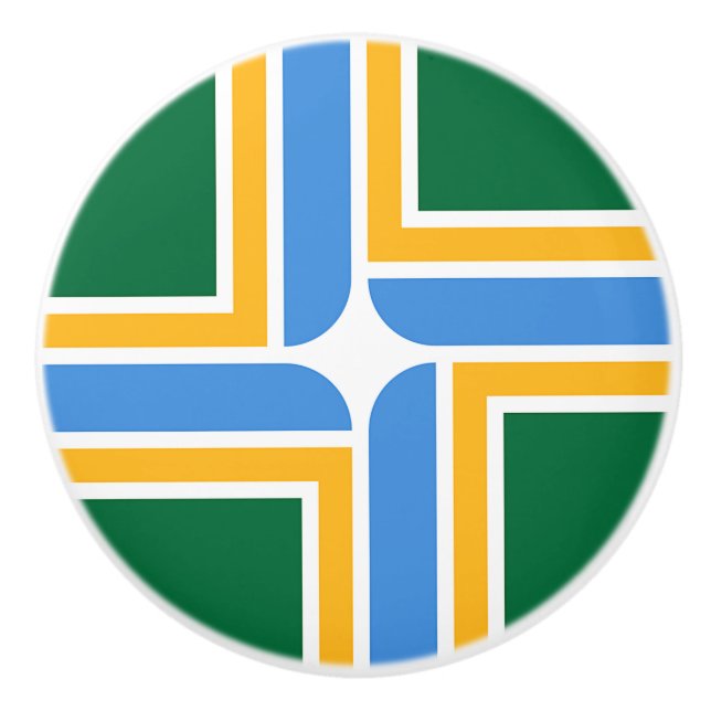 Knapp med flagga av Portland, USA Knopp (Framsidan)