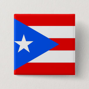 Knapp med Flagga av Puerto Rico