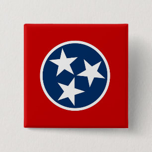Knapp med Flagga av Tennessee