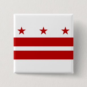 Knapp med Flagga av Washington DC
