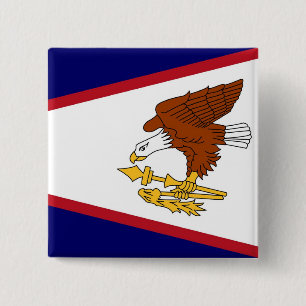 Knapp med Flagga från Amerikanska Samoa