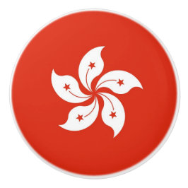 Knapp med flagga från Hongkong Knopp