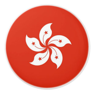 Knapp med flagga från Hongkong Knopp