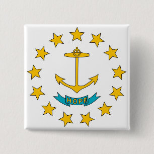 Knapp med Flagga i Rhode island