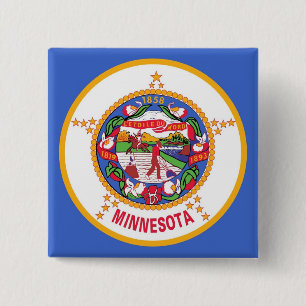 Knapp med Flagga Minnesota