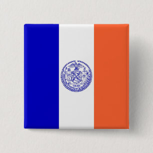 Knapp med Flagga New York City