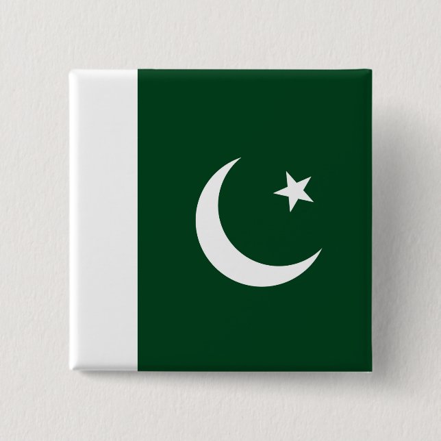 Knapp med Flagga Pakistan (Framsida)