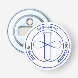 Knapp med Flaska-öppnare - NOBCChE-blå försegling Flasköppnare