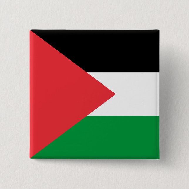 Knapp med Palestinas Flagga (Framsida)