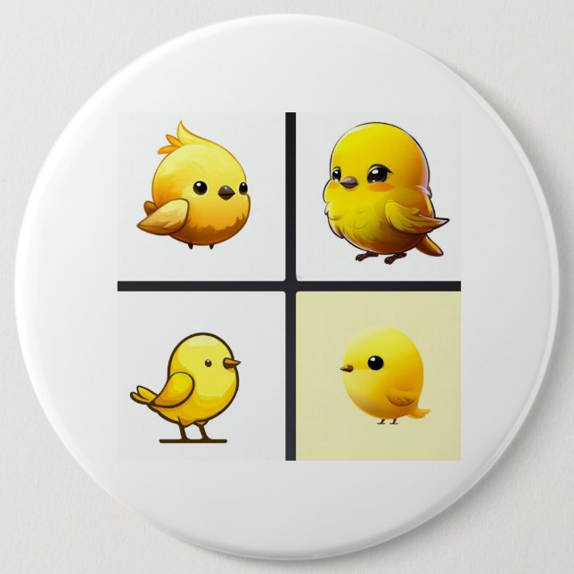 Knapp med små söta gulter (Framsida)