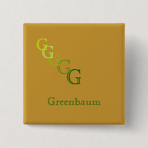 Knapp - Monogram med namn