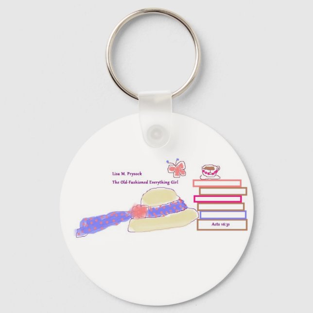 Knapp Nyckelring för Bok Älskare! (Framsida)