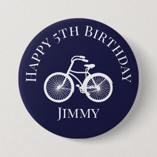 Knapp Pin Glad x-årsdag Pojke Cykel Blå