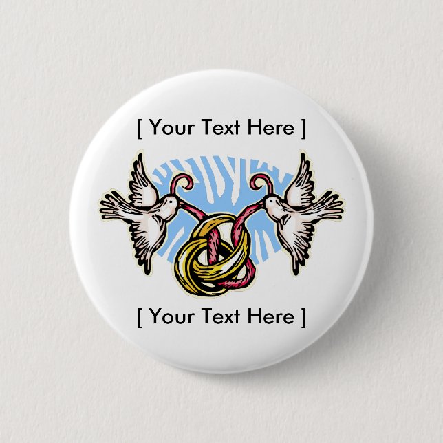 Knapp: Ringar och Doves Knapp (Framsida)