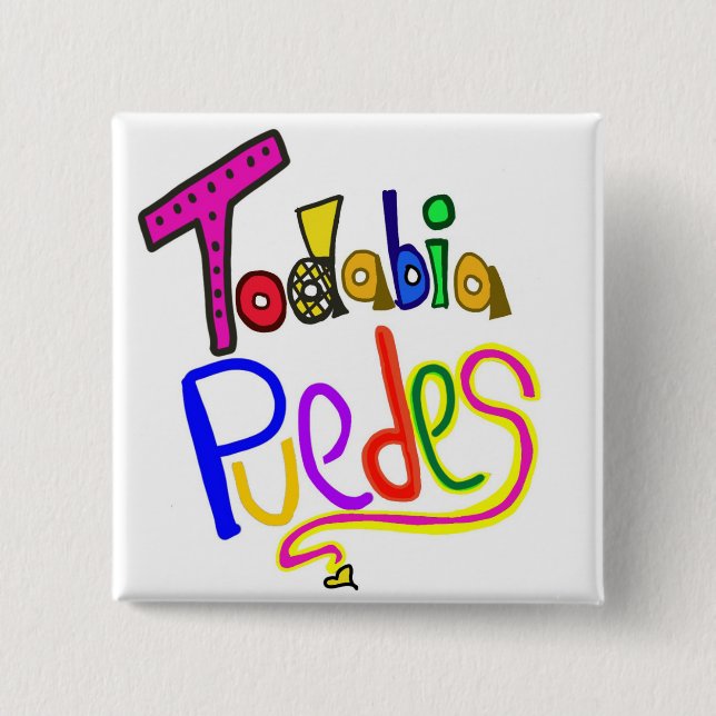 Knapp TU PUEDES (Framsida)