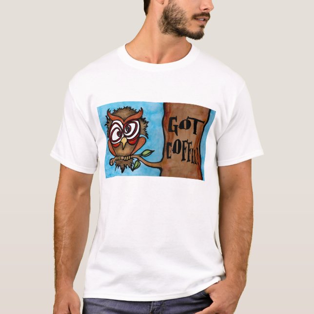 Knäpp ugglaT-tröja T-shirt (Framsida)