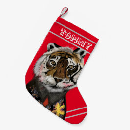 Knäppad julklapp liten julstrumpa