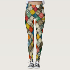 knappade korrigeringsretro leggings