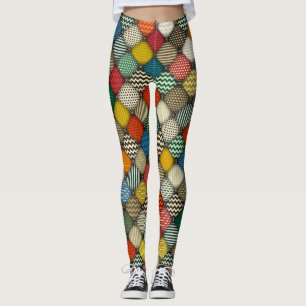 knappade korrigeringsretro leggings