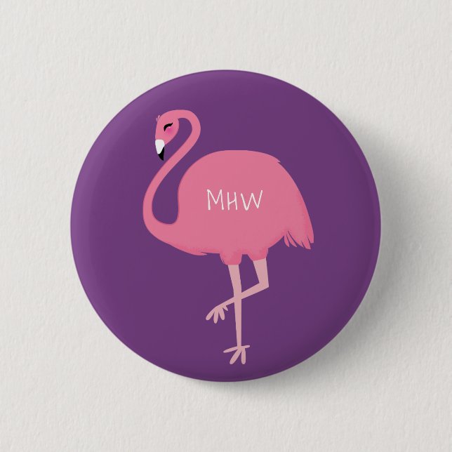 Knappar för Cute Flamingo (Framsida)