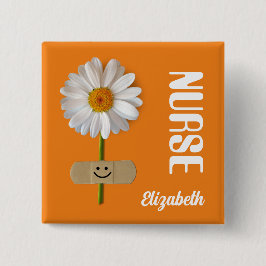 Knappar för eget namn för sjuksköterskor