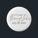 Knappar för enkel Möhippa i Bröllop<br><div class="desc">Ett underbart alternativ för din speciella dag. Använda mallen som ska anpassas.</div>