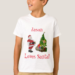 Knappar - God jul, lägg till Namn T Shirt