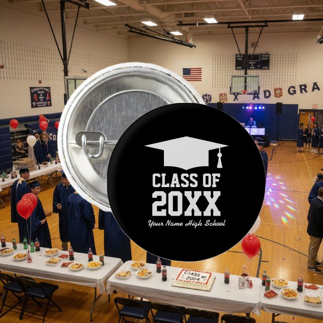 Knappar med liten studentfest för studenter (graduation party buttons)