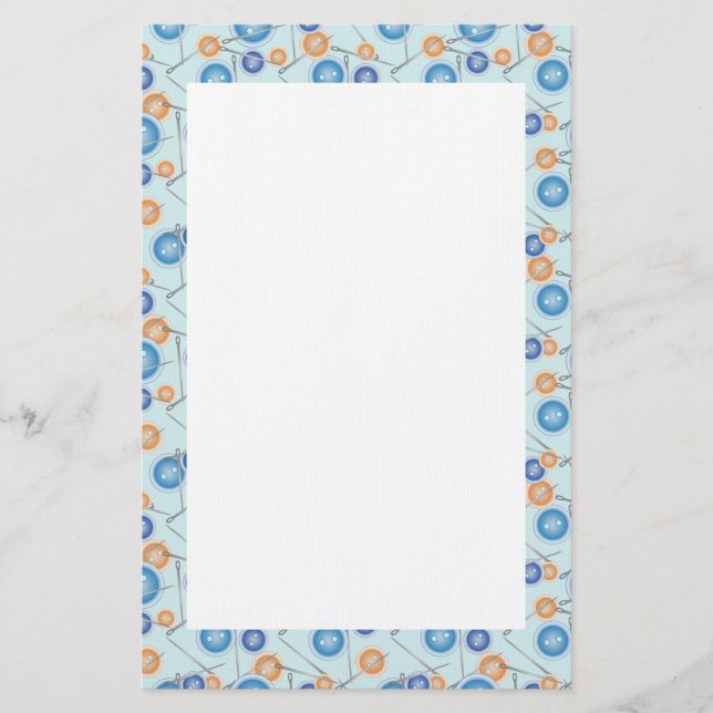 Knappar och Nål Brevpapper (Framsida)
