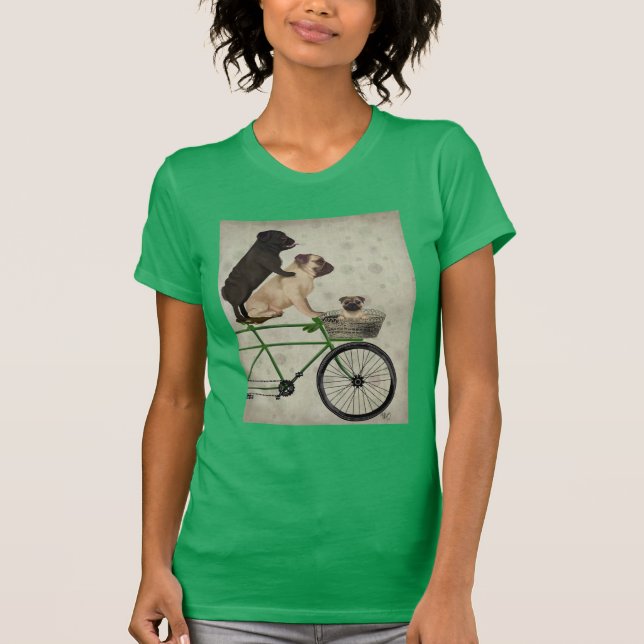 Knappar på cykel t shirt (Framsida)
