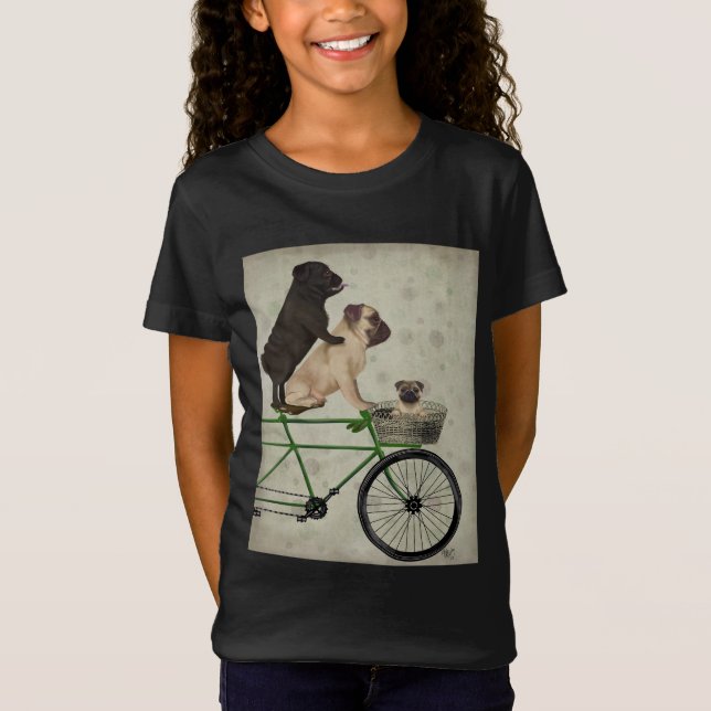 Knappar på cykel t shirt (Framsida)