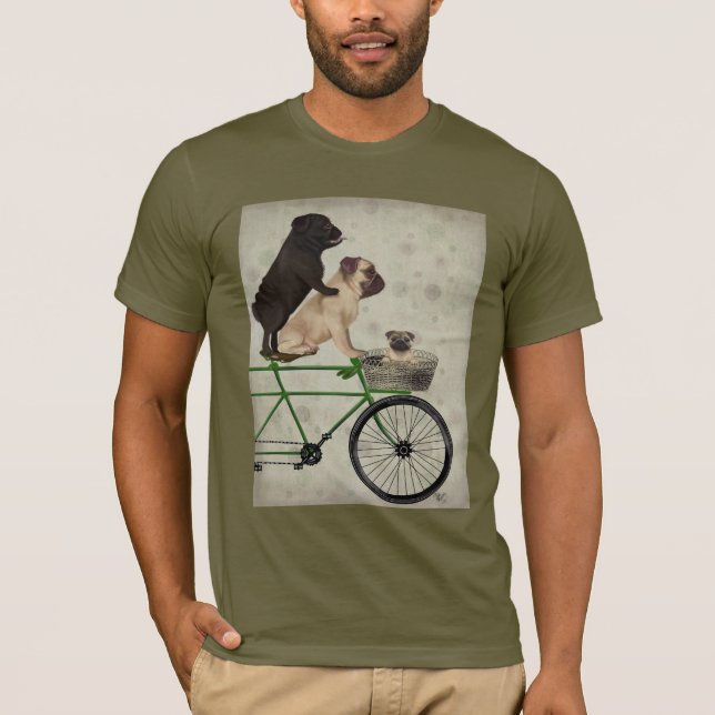 Knappar på cykel t shirt (Framsida)
